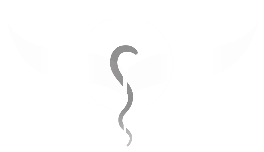 Logo weißer Äskularstab